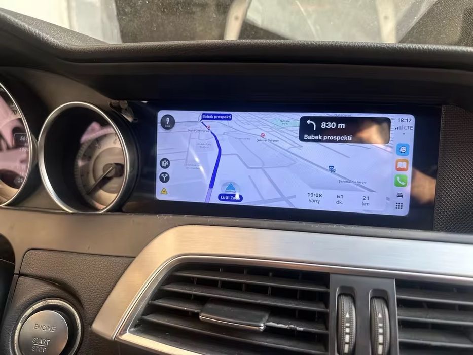 Navigatie Android carplay mercedes w204