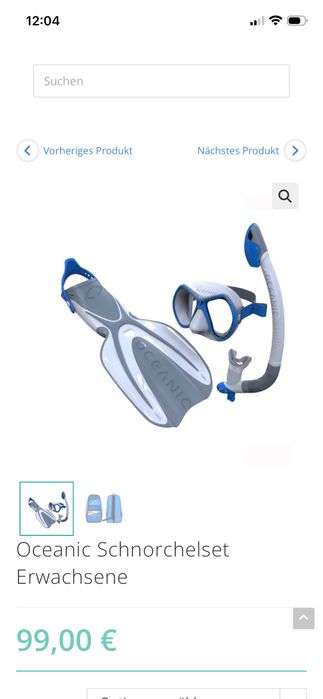 Set smorkeling adulti S/M nou