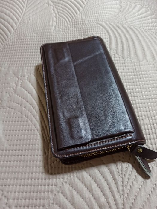 Барсетка из натуральной кожи