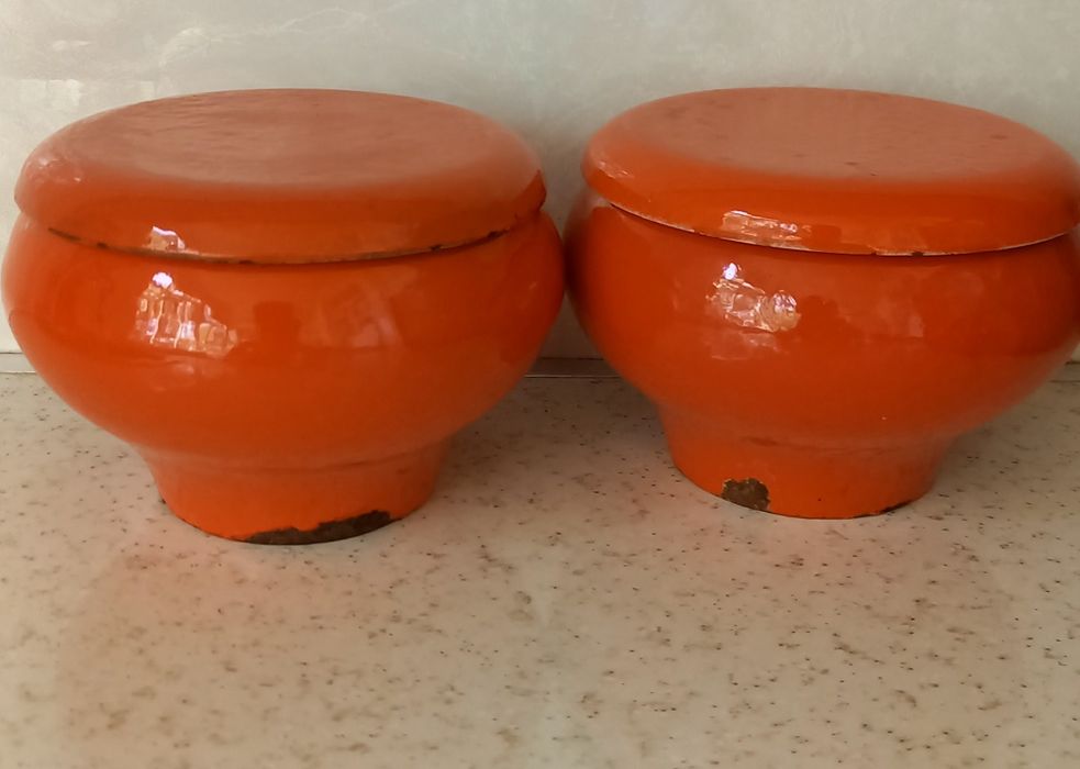 Чугунные, небольшие казаны для запекания. Времён СССР