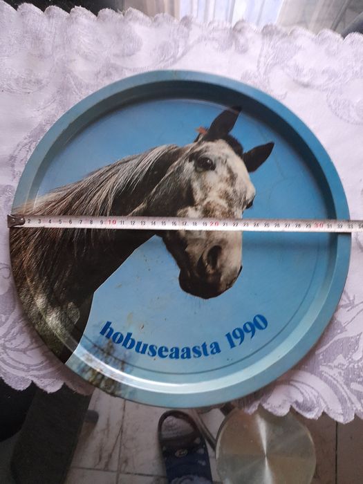 Поднос с лика на Папа Йоан Павел,италианска купа и табли