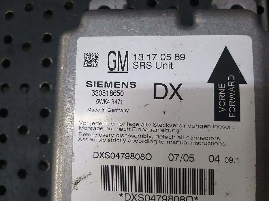 Modul calculator airbag opel vectra c 13170589 330518650