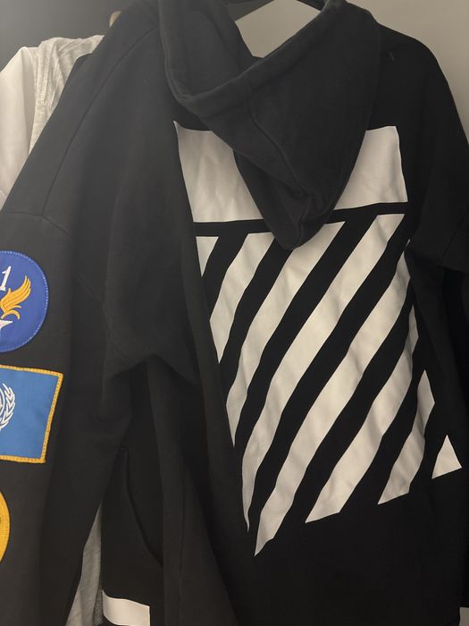 Off white zip hoodie