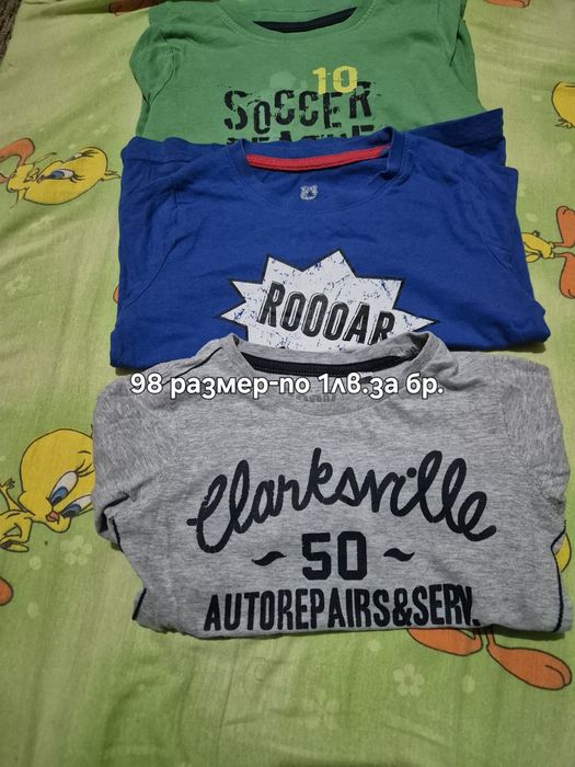 Блузки с дълъг ръкав,размер 98,104