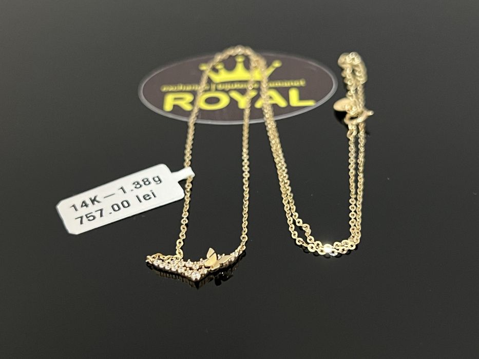 Bijuteria Royal CB : Lănțișor damă aur nou 14k 1,38gr