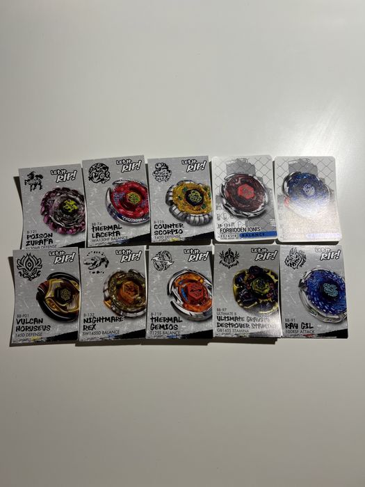 Beyblade, Бейблейд части и изтрелвачки