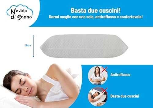 Ергономична Memory Foam възглавница против рефлукс 18 см