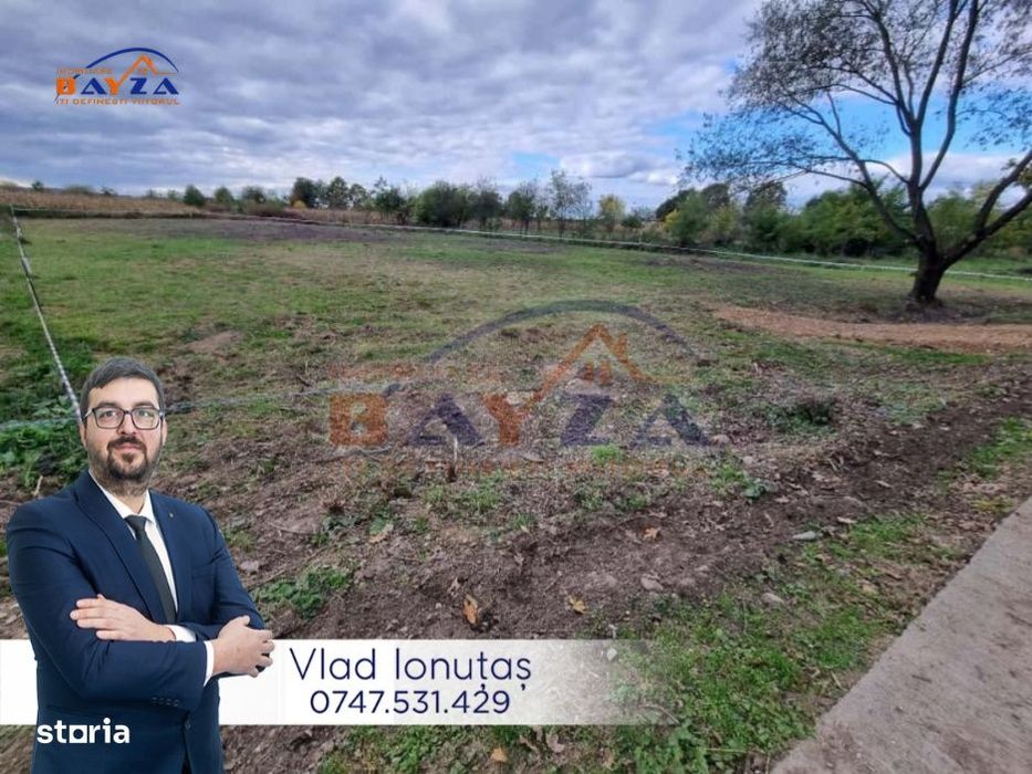 Teren intravilan Bozânta Mică, 1.750 mp, front stradal 31 m, utilități