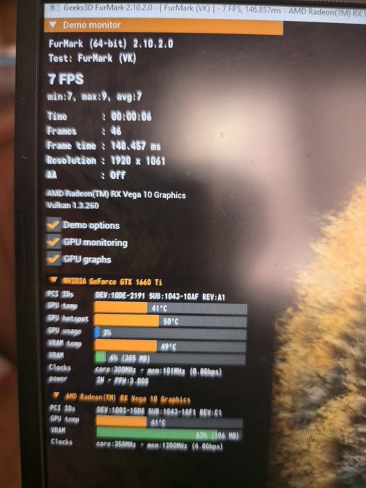 Laptop Asus fx 505 DU