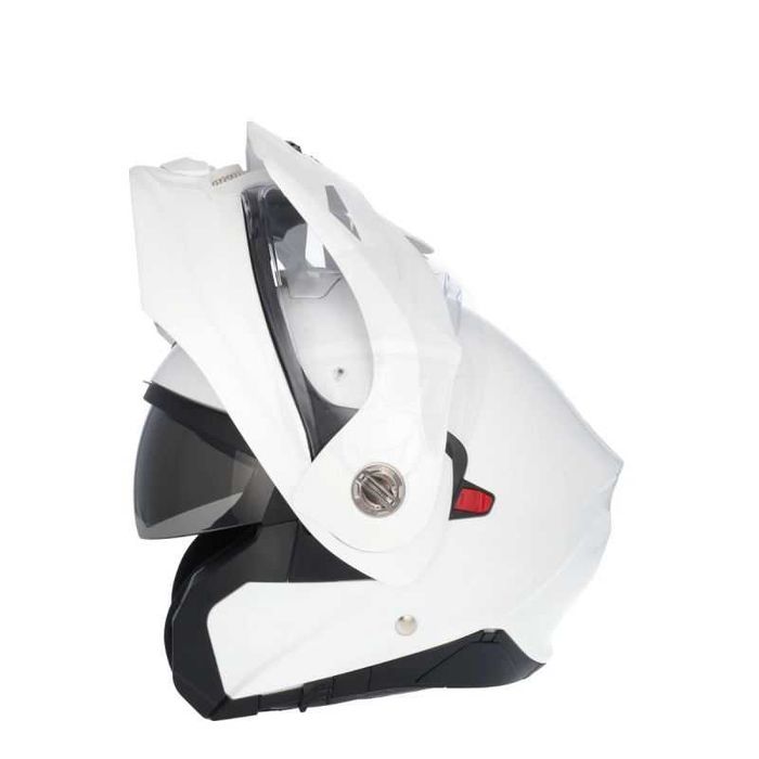 Отваряема Мото каска Scorpion ADX 2 Pearl White вградени очила