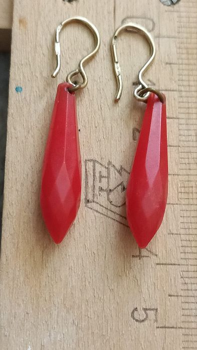 Серьги серебро СССР  редкие старинные