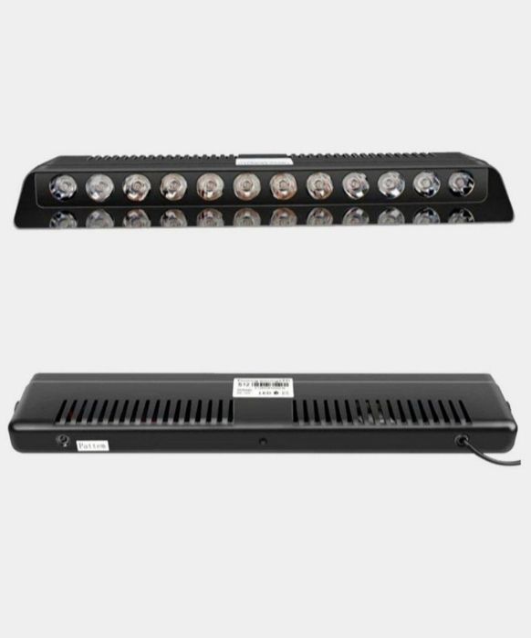 avtomobil uchun Migalka oldi oynasiga qizil ko'k 12 led