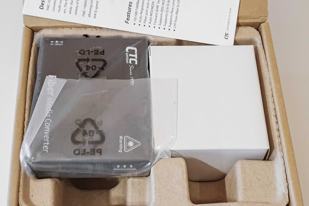 Media converter CTC Union FMC-1000S