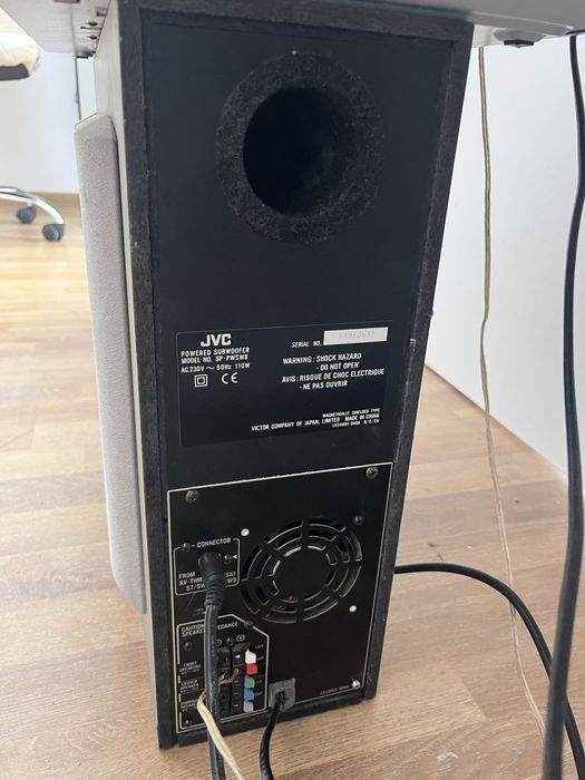JVC Home Cinema 5.1 DVD + субуфер + допълнителни колони