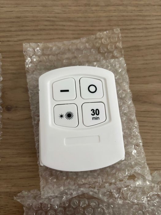 Set 5 Lampi fara fir cu telecomanda, Gonga Alb