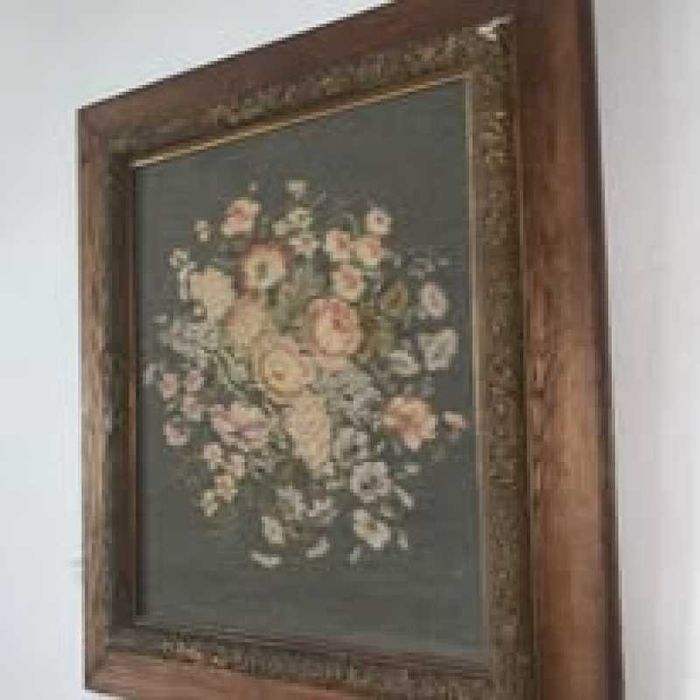 Tablou goblen cu tenta florala