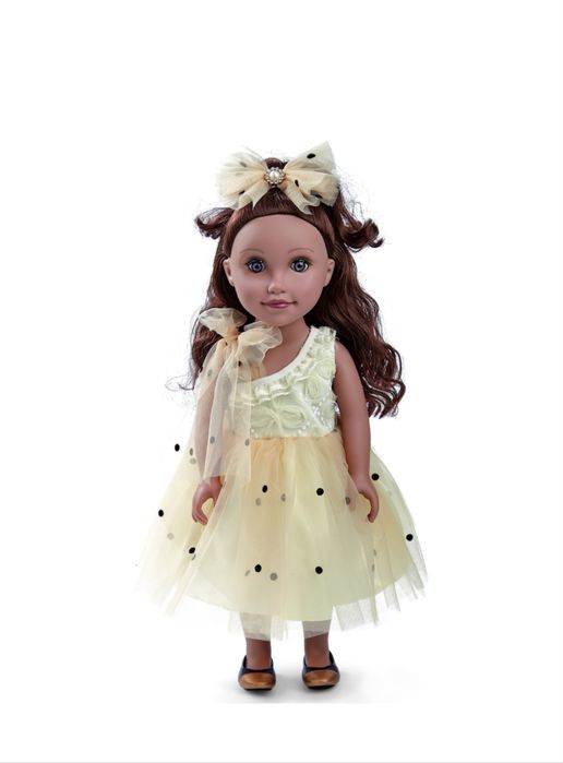 Papusa Mappy Fashion 46cm cu rochiță bej jucarii fetite