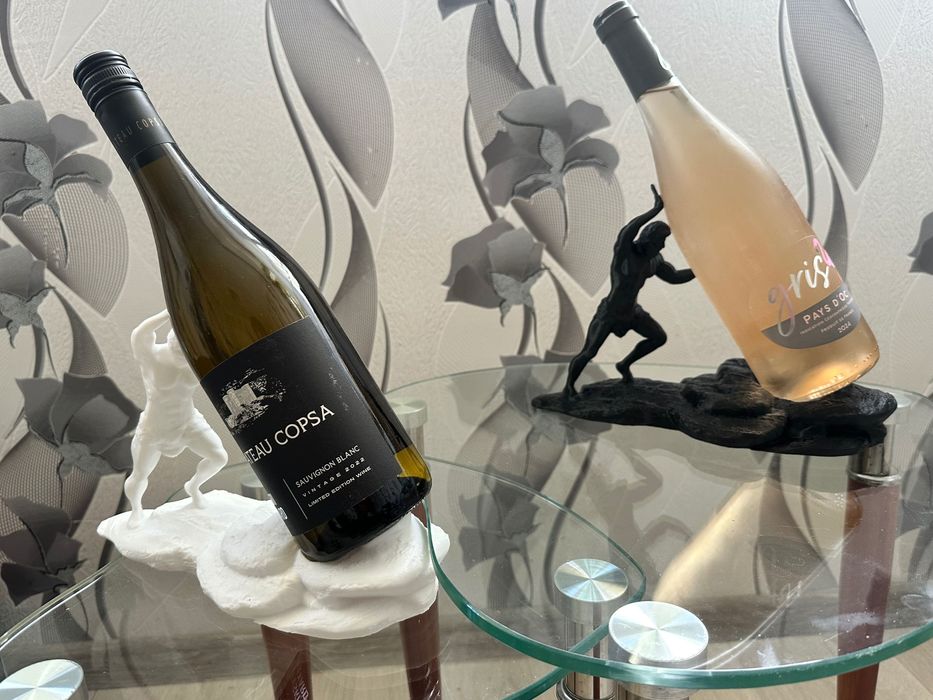 Оригинален подарък за мъж – стойка за вино „Сизиф“ (ПРОМО)