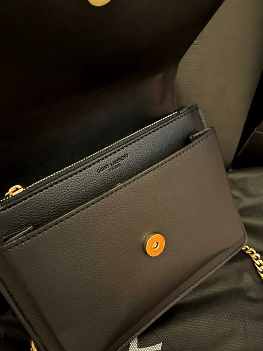 Geantă/Poșetă Yves Saint Laurent YSL Sunset black 25x17x8
