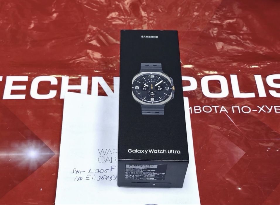 47mm Samsung Galaxy Watch Ultra Технополис Гаранция 2026 Titanium Silver