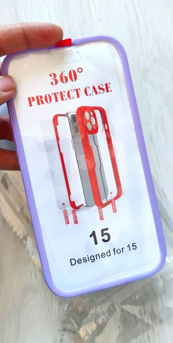 Vand husa carcasa case iPhone 15 dubla 360 NOUA