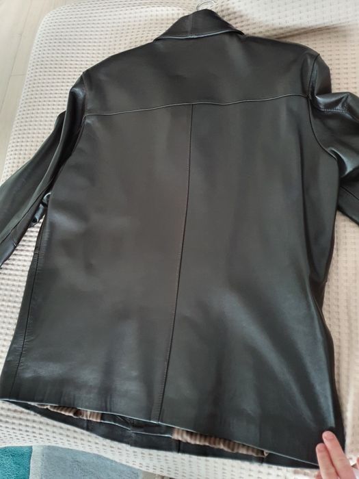 Geaca Piele Barbati maro 52 NOUA Tg Mures BONUS Geaca H&M Curier OLX