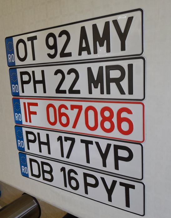 Placute auto numere auto personalizate ornamentale