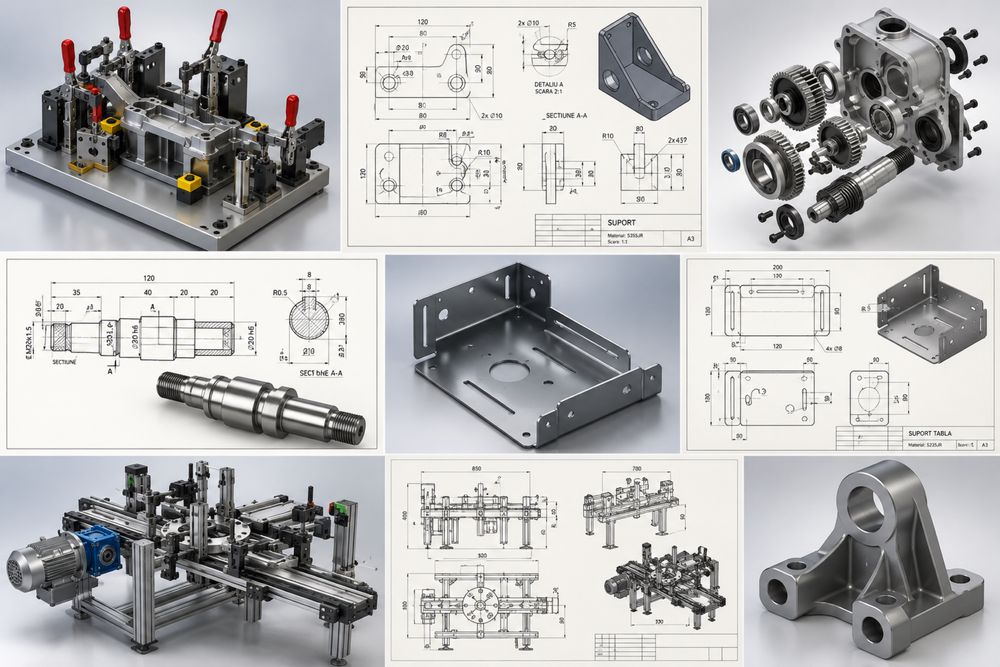 Proiectare 2D și 3D în AutoCAD și SolidWorks – Desene tehnice