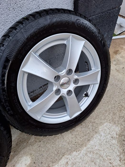 Jante 5x112 cu cauciucuri iarnă continental ca noi.205 55 16/preț 950 lei