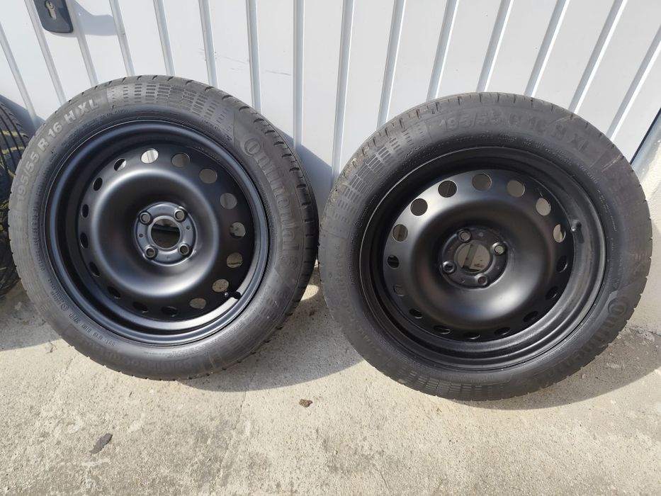 Jante roti 4×100 R16 Logan Sandero Dokker MCV jogger lodgy +anvelope 195 55  R16 vara continental