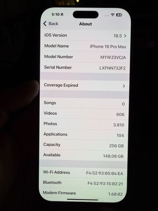 IPhone 16 Pro Max 256GB Unlock 256GB