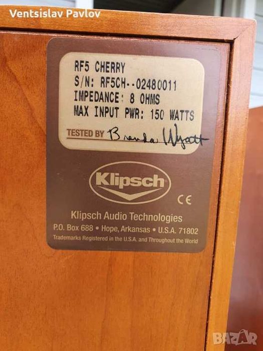 Тонколони - KLIPSCH RF-5