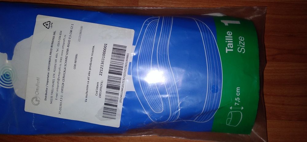 Vand orteza cervicala, 7,5 cm, talia 1