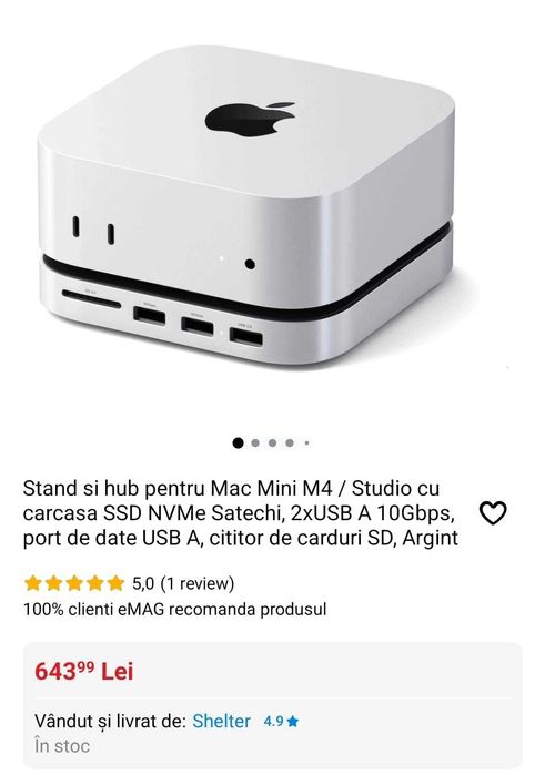 Mac mini M4 256MB + Hub Satechi + Kit Logitech Pop Combo
