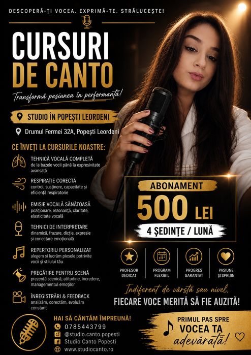 Cursuri de canto