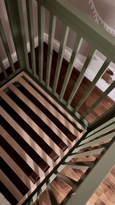 Patut lemn masiv cu saltea, nou nascut - 3 ani+, Romina Furniture