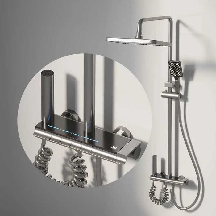 Модерен интелигентен душ с дисплей и LED подсветка D50