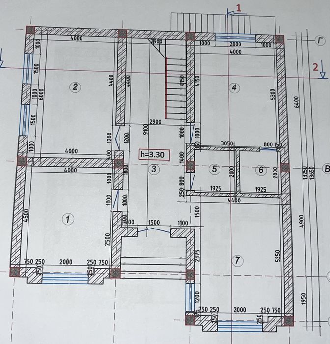 Уч кахрамон участок 5 соток 8 комнат (от поста 1 км)