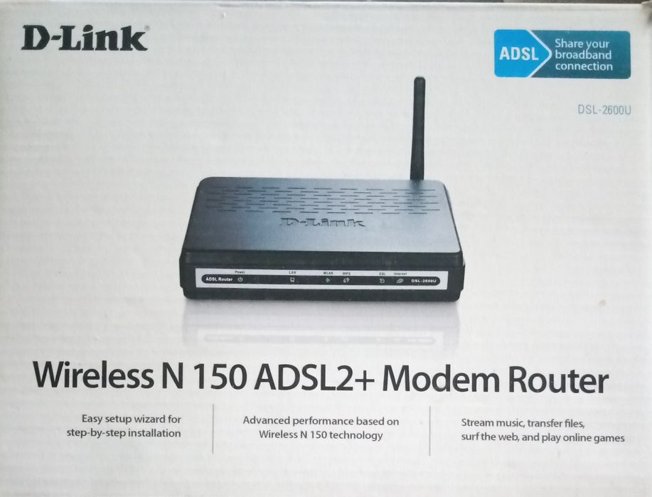 Модеm- Router D-Link   DSL-2600