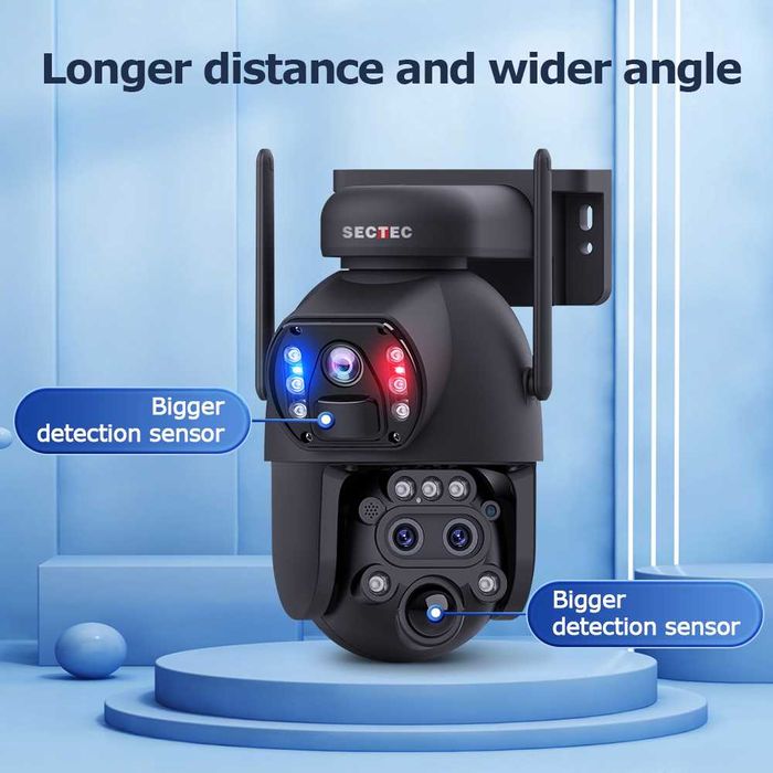 4G Соларна PTZ камера 6MP с 3 обектива, 15X zoom,  и SIM за 1 год.