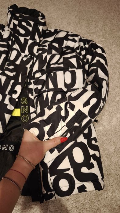 Costum ski alb negru