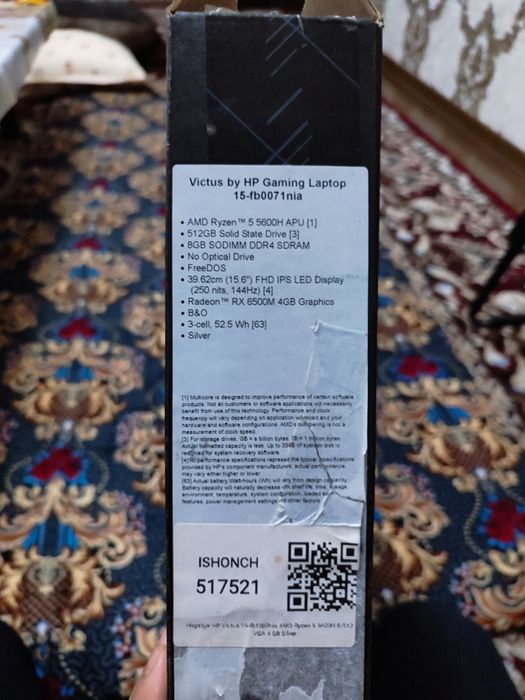 victus by hp gaming laptop 15-fb0071 nia