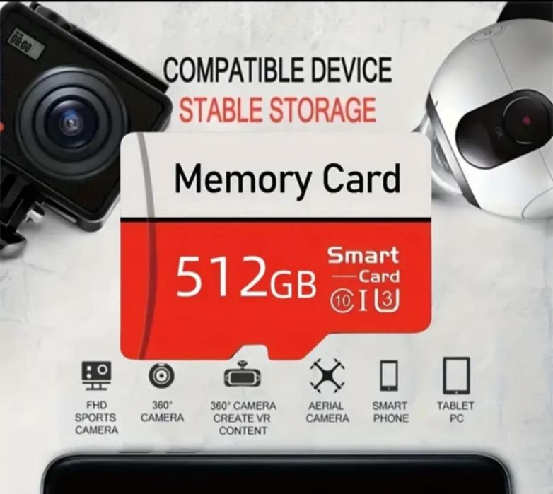 Card microSD de 256 gb și 512 gb