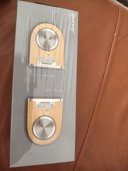 Boxe Bluetooth portabile Ovevo, Home Theater System, Magnetica, Waterproof, Crem  produs nou sigilat