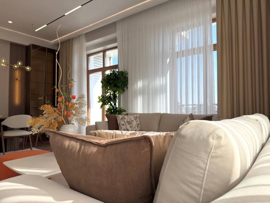 Сдам СРОЧНО  роскошную 3х ком кв-ру в ЖК NRG Oybek ор-р метро Айбек Р5