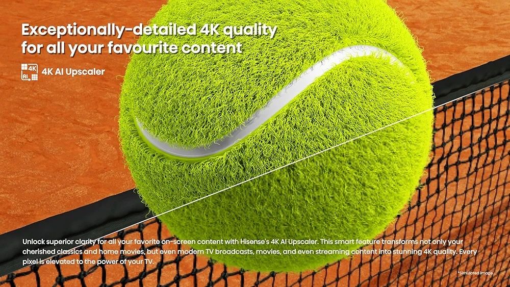 Нов смарт телевизор Hisense - 65A6N, 65'', DLED, 4K, черен