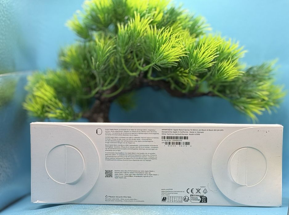 НОВ!!! Apple Watch 10 GPS, Jet Black Aluminum Case 46 мм