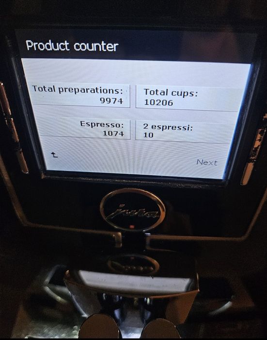 Jura Xj9 automat profesional de cafea pentru afacerea ta doar 9974 baut preparate