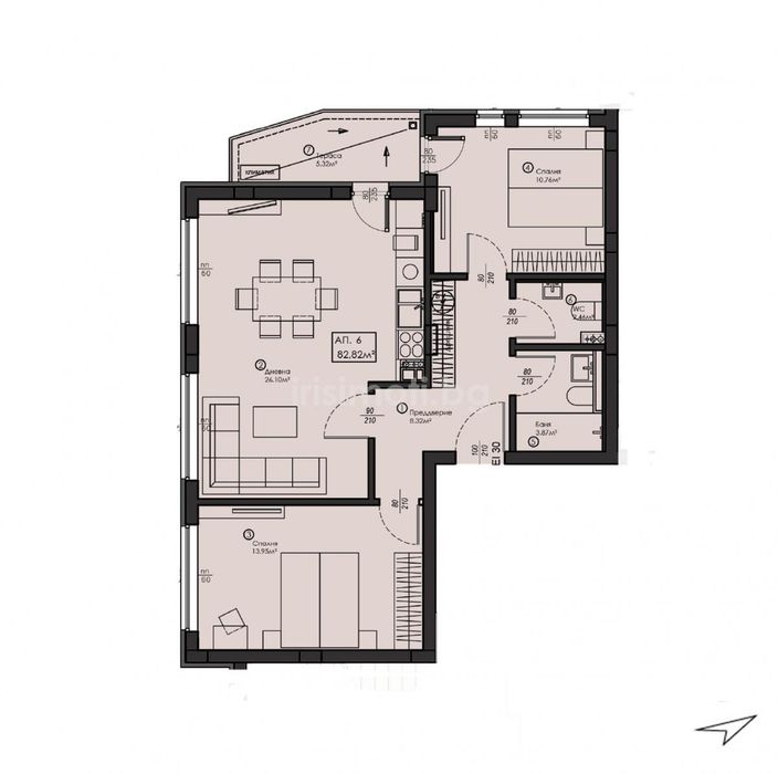 Продава се Тристаен апартамент в София, Малинова долина - 106 кв.м за 2075 €/кв.м - Снимка #4