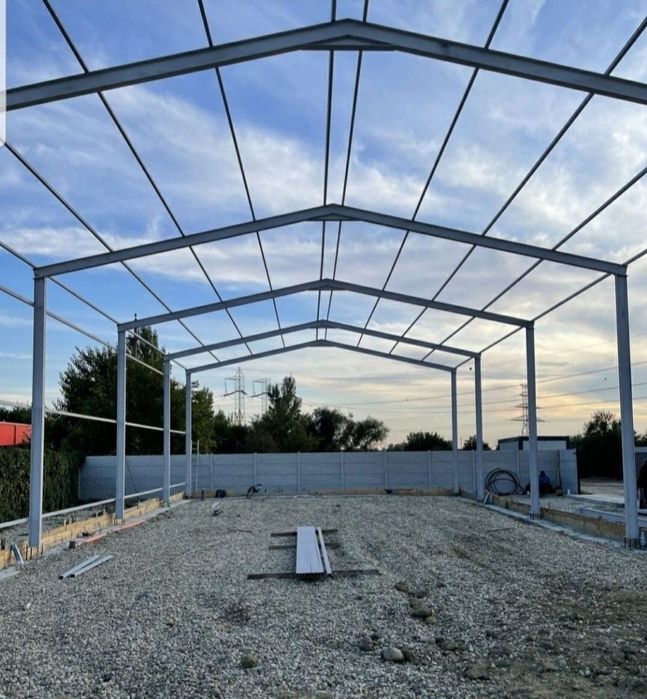 Structuri hale metalice 11X28m din profile IPE